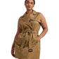 Plus Size Micro-Sanded Twill Sleeveless Dress