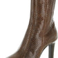 Jane 90 Womens Embossed Dress Ankle Boots