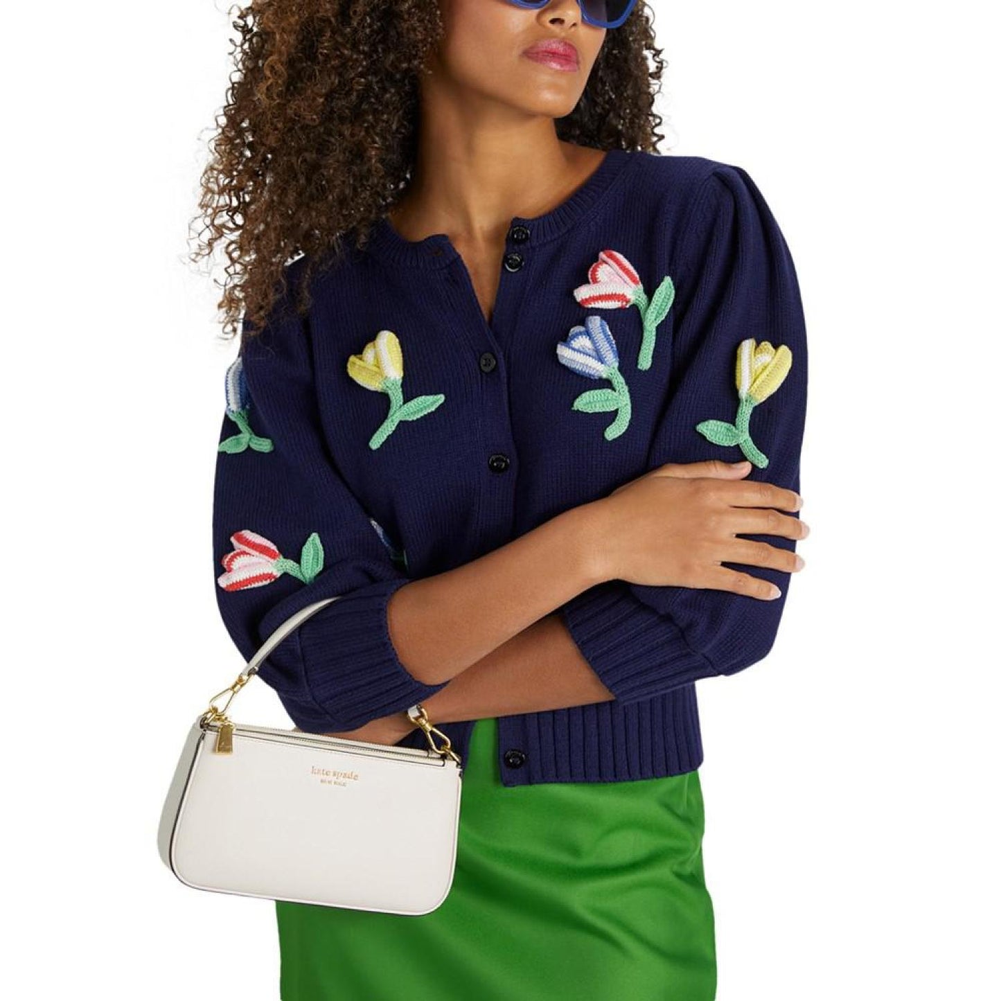 Morgan Saffiano Leather Small East West Crossbody
