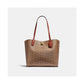 Signature Coated Canvas Willow Tote with Interior Zip Pocket