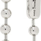 Silver 'The Monogram Ball Chain' Earrings