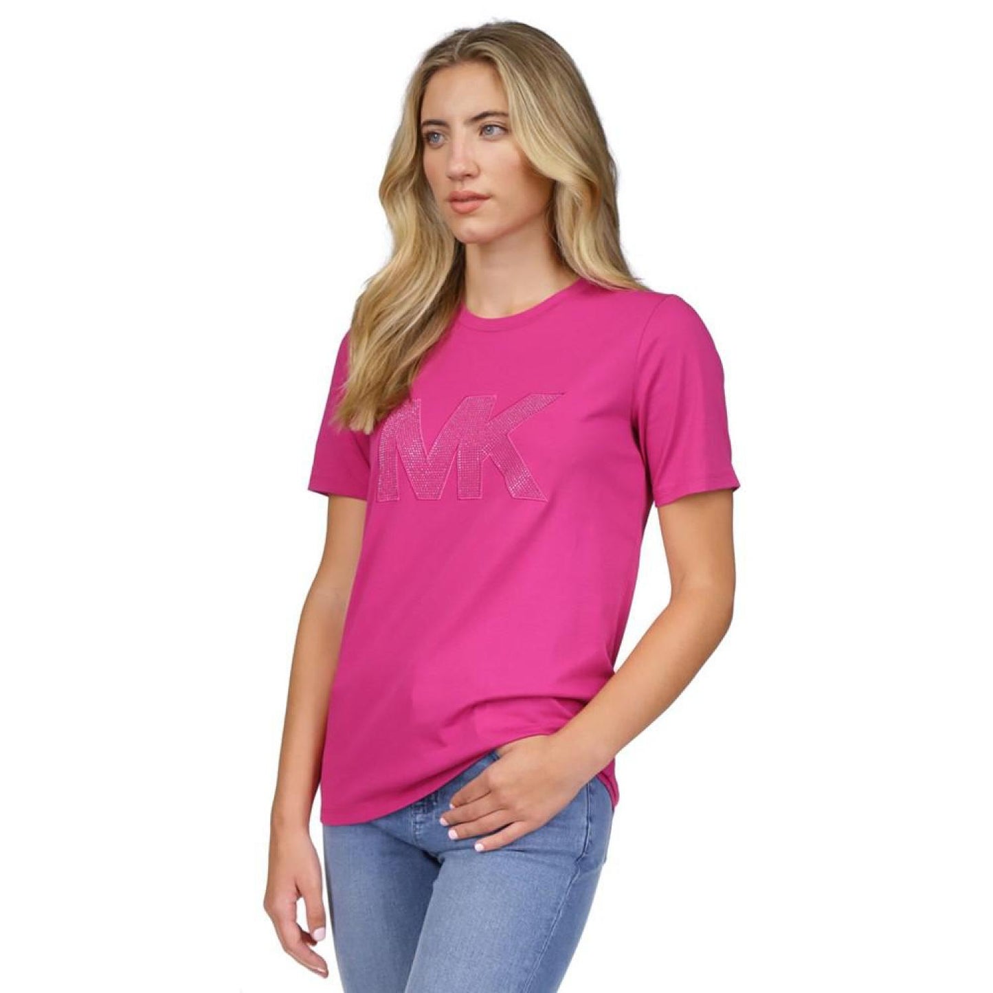Women's Rhinestone-Logo T-Shirt