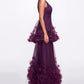 Textured Tiered Gown
