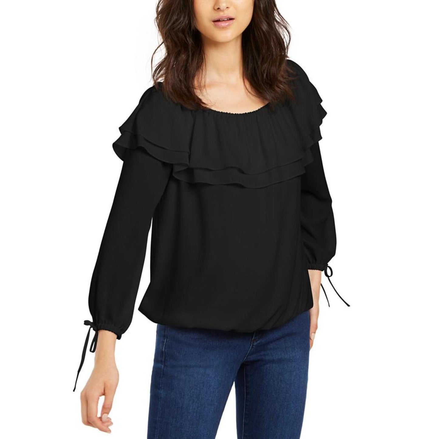 Women's Ruffled Off-The-Shoulder Top