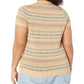 Plus Size Fair Isle Short Sleeve Sweater