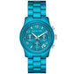 Women's Limited Edition Runway Chronograph Santorini Blue Stainless Steel Watch 38mm