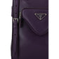 Triangle Leather Crossbody Bag