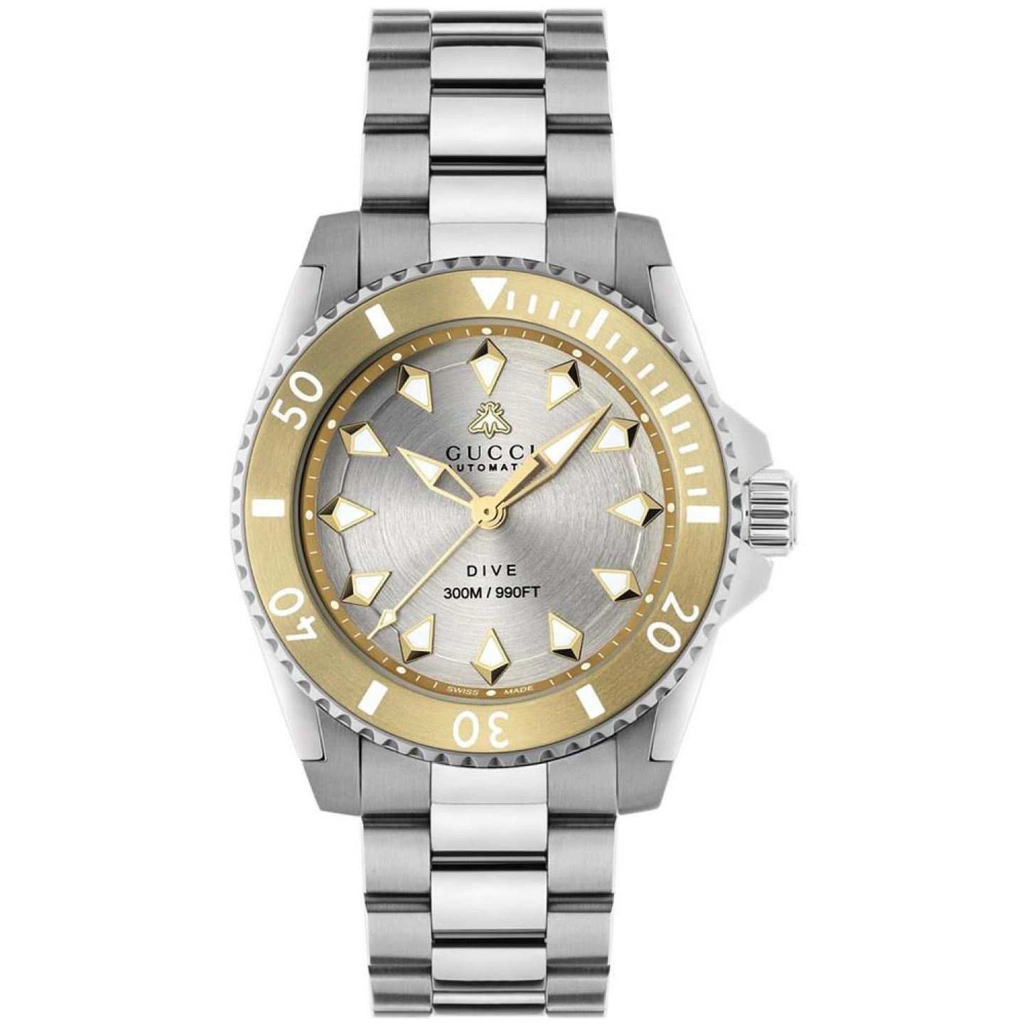 Men's Swiss Automatic Dive Stainless Steel Bracelet Watch 40mm