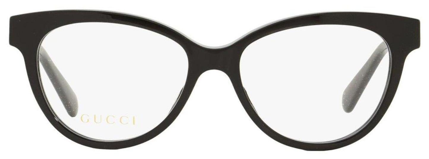 Gucci Women's Oval Eyeglasses GG0373O 001 Black 52mm