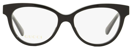 Gucci Women's Oval Eyeglasses GG0373O 001 Black 52mm