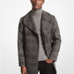 Plaid Wool Blend Peacoat