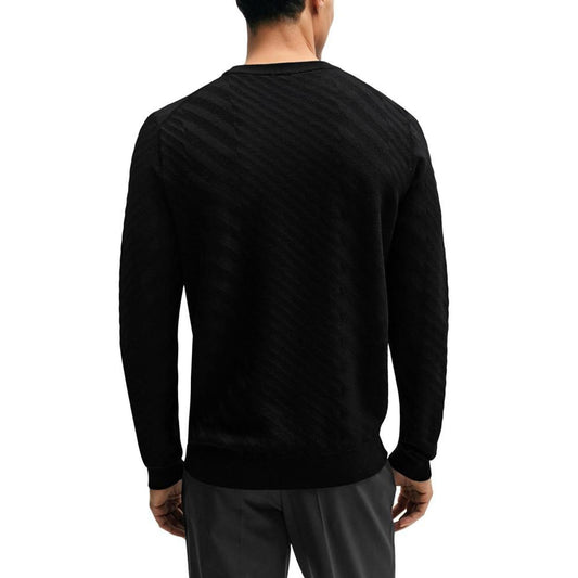 BOSS by Men's Graphic-Jacquard Sweater
