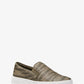 Keaton Animal Logo Print Leather Slip-On Sneaker