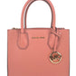 Michael Kors Mercer Medium Sherbet Pebble Leather Messenger Crossbody Bag Women's Purse