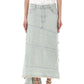 Marc Jacobs Monogram Frayed Edge Denim Skirt