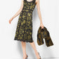 Floraflage Silk and Lace Dress