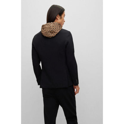 Slim-fit jacket with monogram-patterned inner
