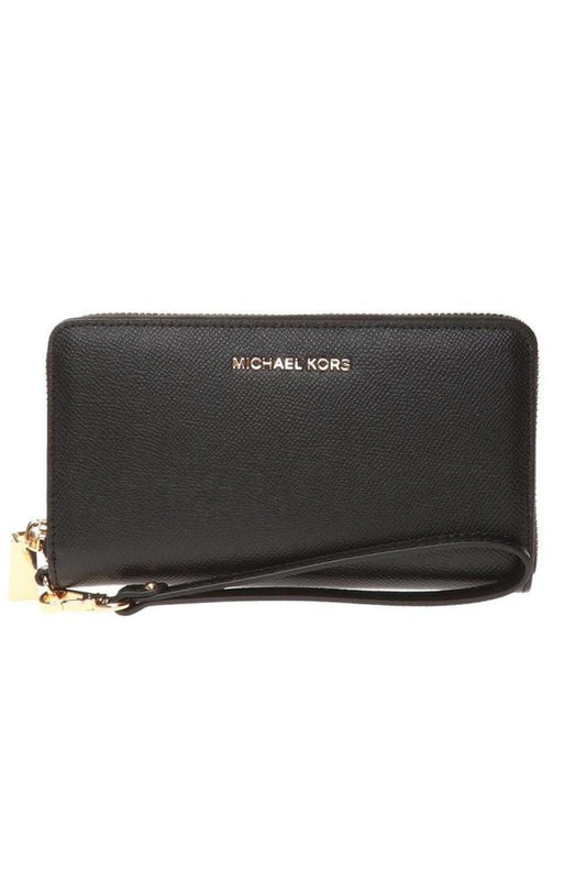 Michael Michael Kors Logo Plaque Zipped Large Smartphone Wallet