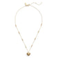 Cubic Zirconia Signature Quilted Heart Pendant Necklace