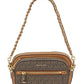 Michael Michael Kors Jet Set Logo Plaque Zip-Up Crossbody Bag