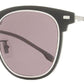 Hugo Boss Men's Flush Lens Sunglasses B1144FS 6LBK2 Black/Ruthenium 52mm