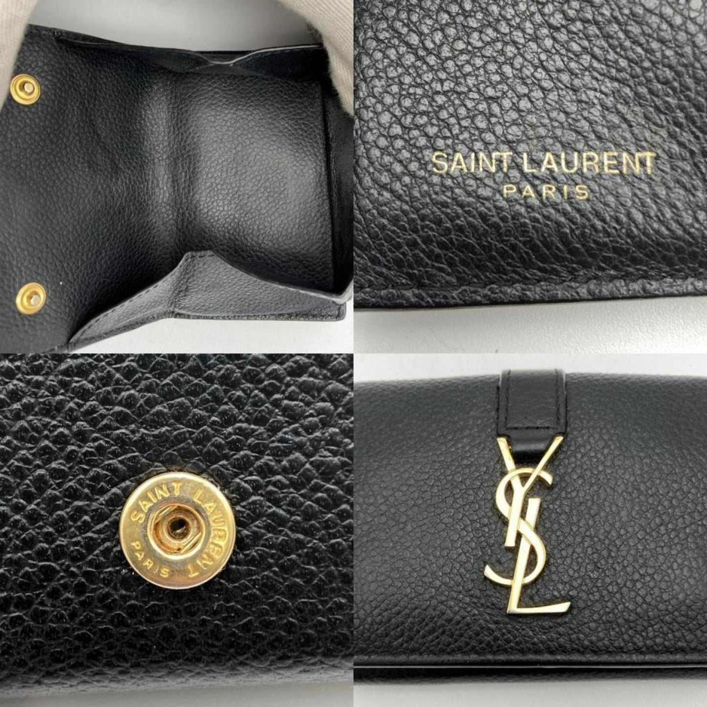 Saint Laurent Cassandra  Leather Wallet  (Pre-Owned)
