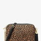 Jet Set Medium Leopard Print Calf Hair Crossbody Bag