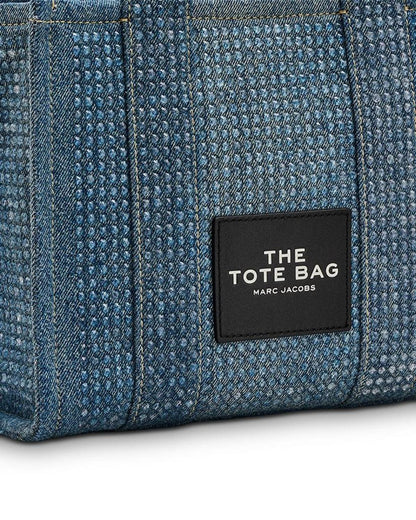 The Crystal Denim Small Tote Bag
