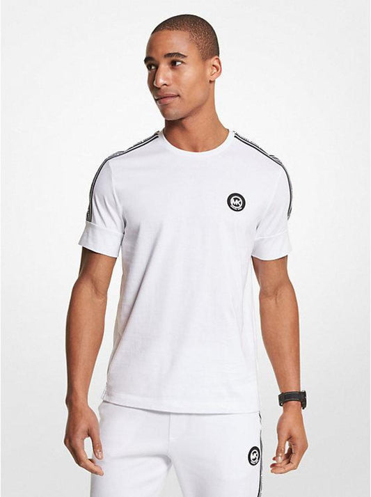 Logo Tape Cotton Jersey T-Shirt