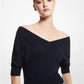 Cashmere Off-The-Shoulder Sweater