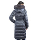 Women's Shine Belted Faux-Fur-Trim Hooded Puffer Coat