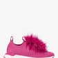 Bodie Feather Trim Stretch Knit Slip-On Trainer