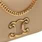 CELINE Triomphe Frame Medium Leather Shoulder Bag