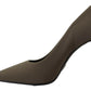 Prada Suede Leather Heels Stilettos Pumps Women's Shoes