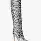 Rue Snake Embossed Leather Knee Boot
