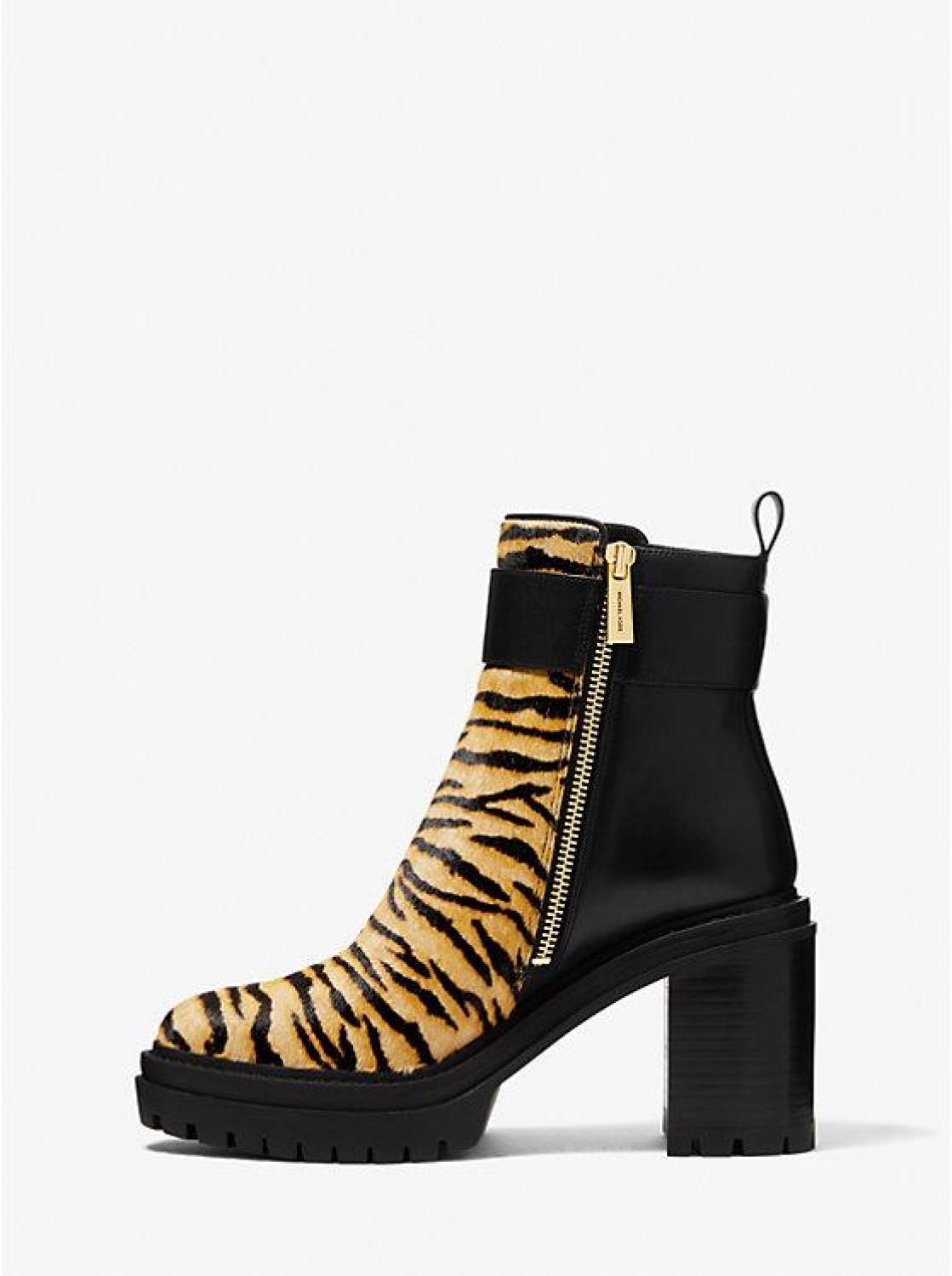 Parker Tiger Print Calf Hair Boot