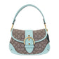 Coach Soho Monogram Print Buckled Shoulder Bag