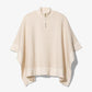 Metallic Logo Knit Cape