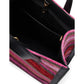 Manhattan Striped Metallic Fabric Small Tote