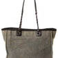 Chanel Grey Canvas Small Deauville Tote (Authentic Pre-Owned)