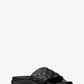 Finnie Embossed Faux Leather Slide Sandal