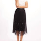 Lila Pearl Tulle Skirt In Black
