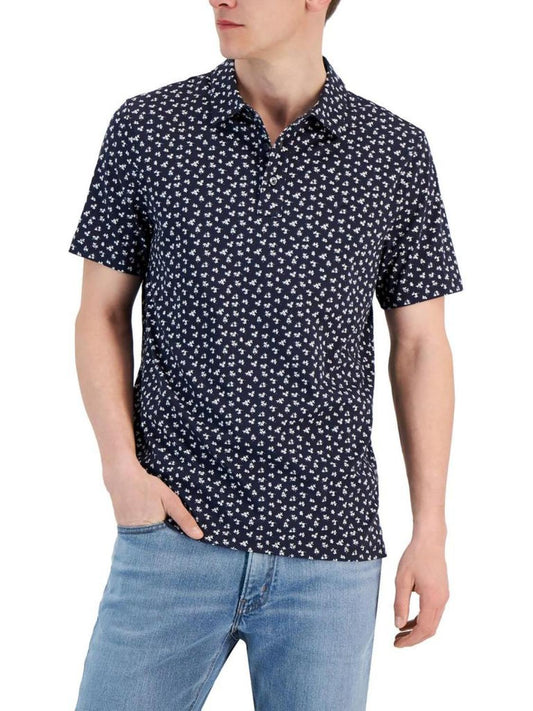 Mens Cotton Printed Polo