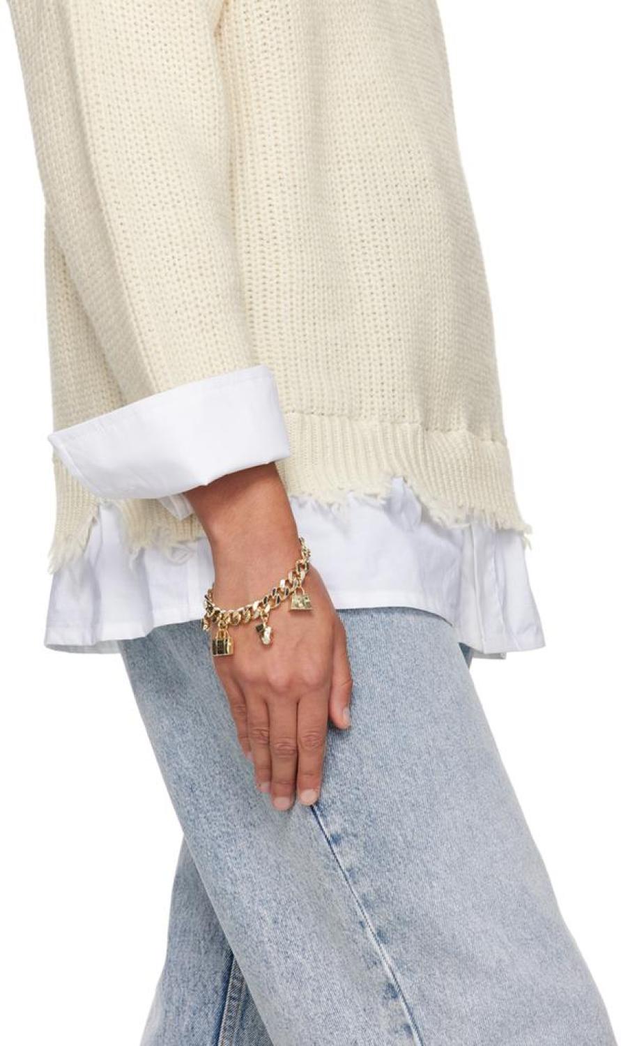 Gold 'The Mini Icon Charm' Bracelet