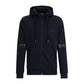 Cotton-piqu zip-up hoodie with logo detail