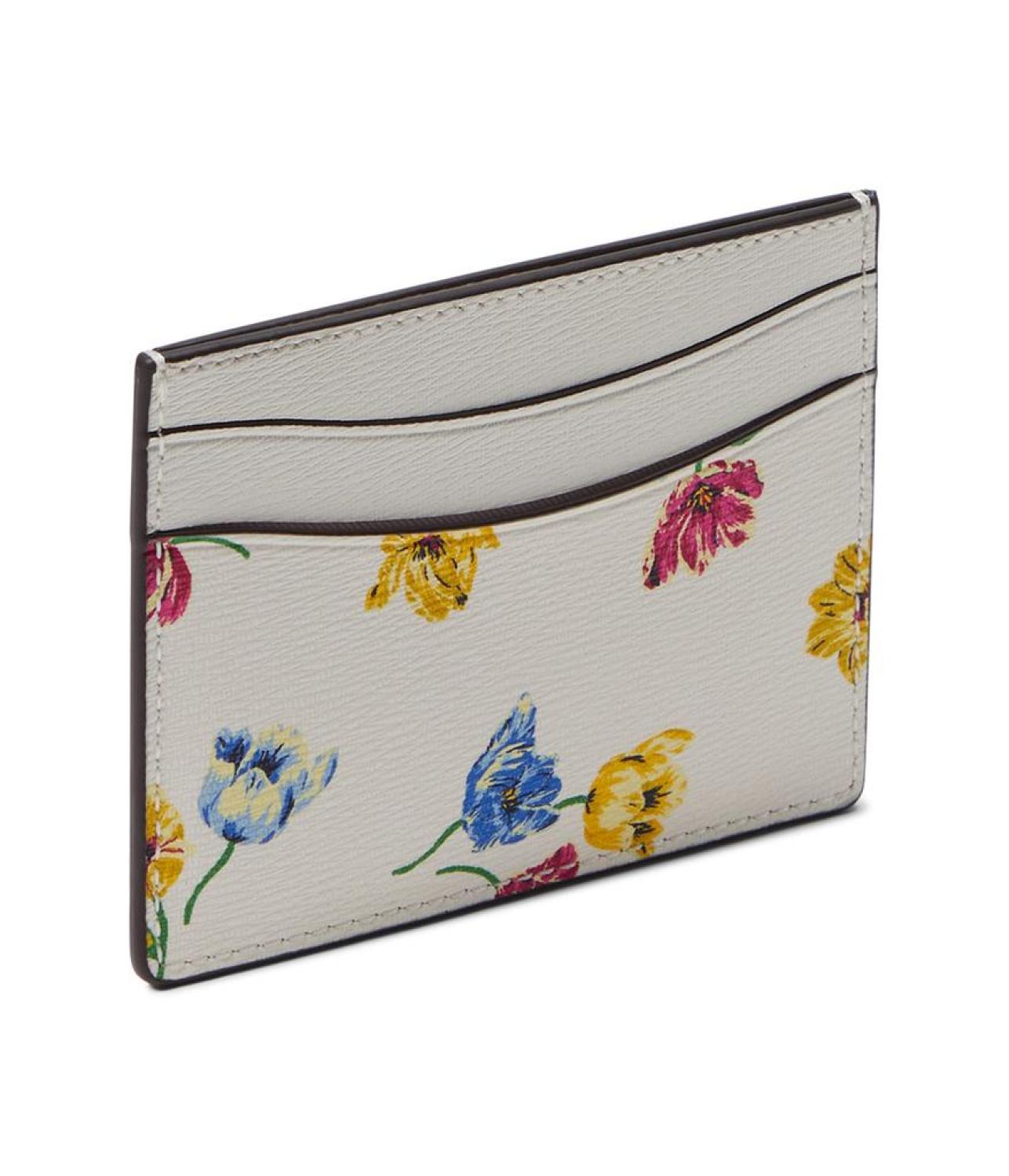 Morgan Tulip Toss Printed Soft Milling PVC Card Holder