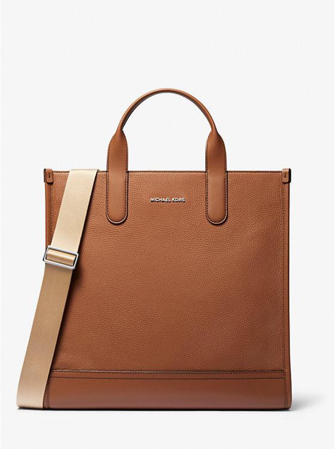 Hudson Pebbled Leather Tote Bag
