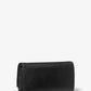 Mona Large Saffiano Leather Clutch