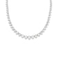 Sterling Silver Graduated Tennis Necklace