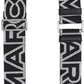 Black & Silver 'The Outline Logo Webbing' Shoulder Strap